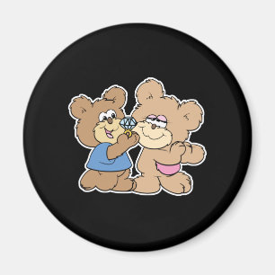 Aimant ours d'anniversaire de mariage