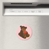 Aimant Ours de caricature mignon (In Situ (Lave-vaisselle))