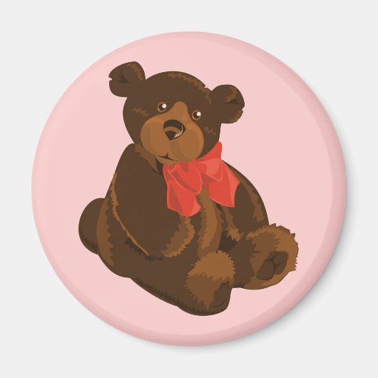 Aimant Ours de caricature mignon (Devant)
