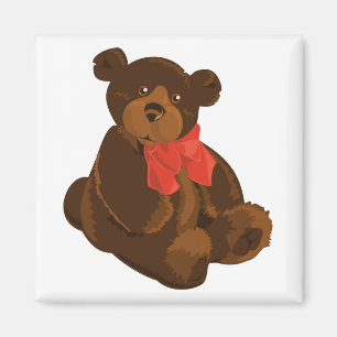 Aimant Ours de caricature mignon