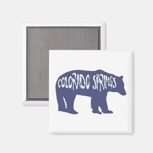 Aimant Ours de Colorado Springs (Recto/Verso)