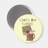 Aimant Ours de fille fou pour le cacao (Recto/Verso)