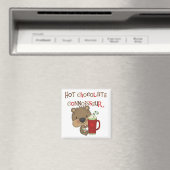 Aimant Ours de garçon de connaisseur de chocolat chaud (In Situ (Lave-vaisselle))