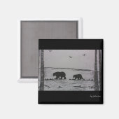 Aimant Ours de maman (Recto/Verso)