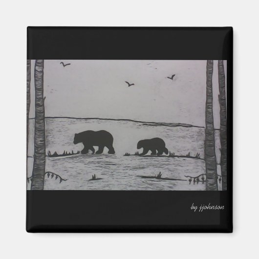 Aimant Ours de maman (Devant)