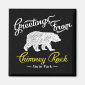 Aimant Ours du parc national de Chimney Rock (Devant)