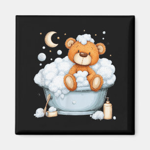 Aimant Ours en mousse de bain avec bulles pour baignoires