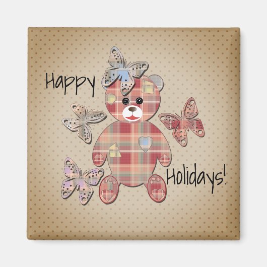 Aimant Ours en peluche (Devant)