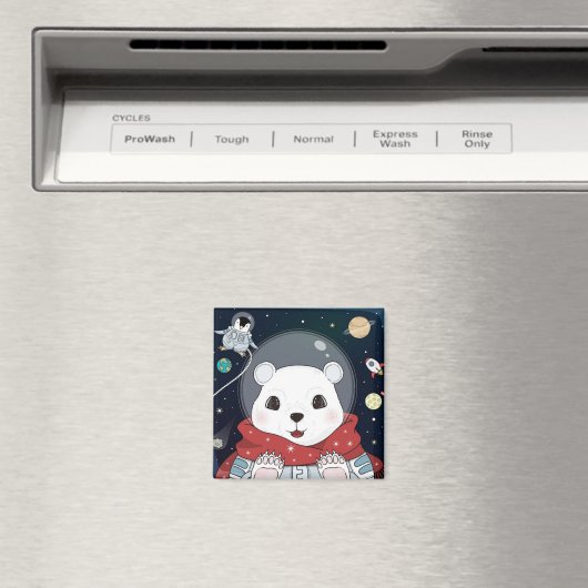 Aimant Ours Espace Cute (In Situ (Lave-vaisselle))