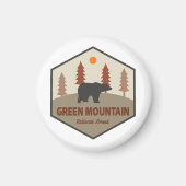 Aimant Ours forestier national de Green Mountain (Devant)