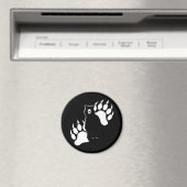 Aimant Ours grizzli et empreintes (In Situ (Lave-vaisselle))