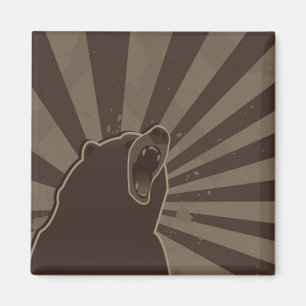 Aimant Ours grunge