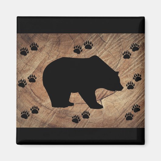 Aimant Ours Noir Et Paniers Ours (Devant)