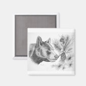Aimant Ours noir Noël (Recto/Verso)