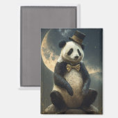Aimant Ours Panda Lune vintage (Recto/Verso)