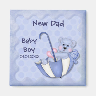 Aimant Ours Parapluie - Personnaliser - Garçon