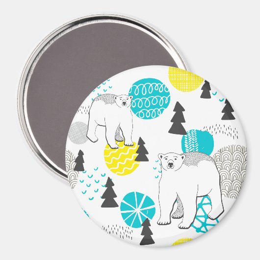 Aimant Ours polaire (Recto/Verso)