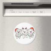 Aimant Ours Polaire Animaux de Noël Mignonne Ours Polaire (In Situ (Lave-vaisselle))