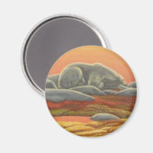 Aimant Ours polaire Art Frigo Magent Faune Art Cadeaux (Recto/Verso)