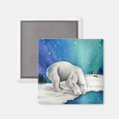 Aimant Ours polaire auroral (Recto/Verso)