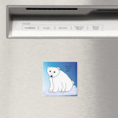 Aimant Ours polaire avec message (In Situ (Lave-vaisselle))