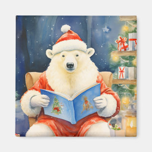 Aimant Ours polaire le soir de Noël Lecture