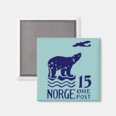 Aimant Ours polaire norvégien 1925 (Recto/Verso)