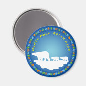 Aimant Ours polaire sur glace (Recto/Verso)