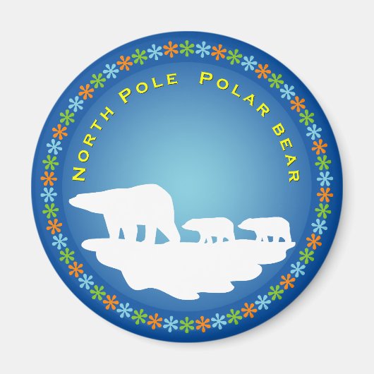 Aimant Ours polaire sur glace (Devant)