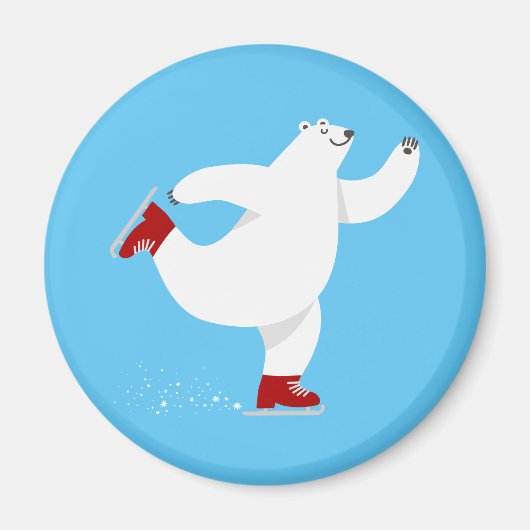 Aimant Ours polaire sur glace (Devant)
