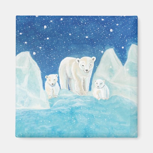 Aimant Ours polaires (Devant)
