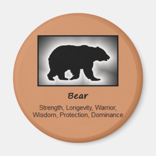 Aimant Ours Totem Animal Spirit Signification (Devant)
