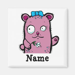 Aimant Ourson de dessin animé mignon qui fait signe