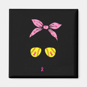 Aimant Out Cancer du sein Sensibilisation softball Maman