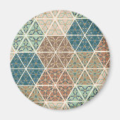 Aimant Outdoor | Blue & Green Tribal Pattern (Devant)