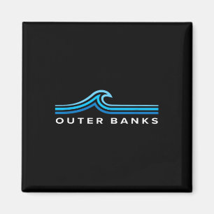 Aimant Outer Banks Nc Vagues Vintage Hommes Femmes Filles