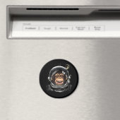 Aimant Outer Space Monkey Astronaut Wild Zoo Animal Face  (In Situ (Lave-vaisselle))