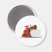 Aimant outillage de construction bulldozer (Recto/Verso)