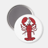 Aimant Ouvreur de bouteille nautique de plage de homard (Recto/Verso)