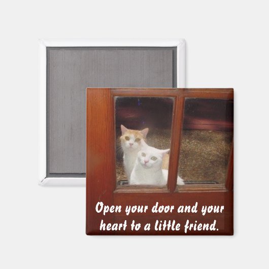 Aimant Ouvrez votre coeur (Recto/Verso)