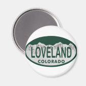 Aimant Oval de licence Loveland (Recto/Verso)