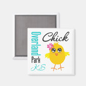 Aimant Overland Park KS Chick (Recto/Verso)