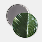 Aimant Overlapping Palm Fronds Tropical Green Abstract (Recto/Verso)