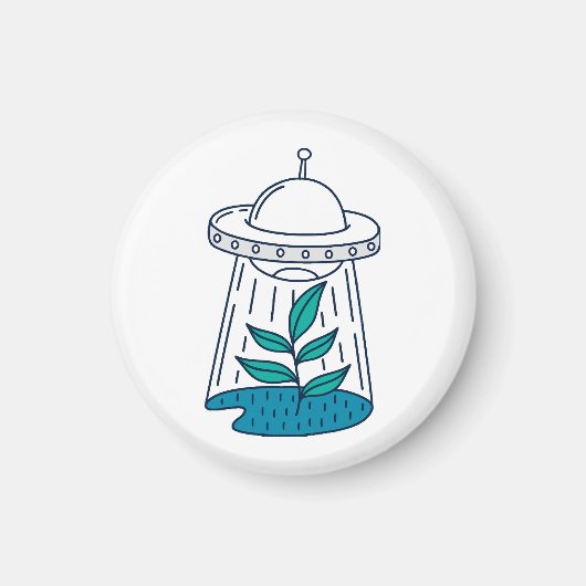 Aimant OVNI Alien (Devant)