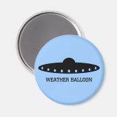 Aimant OVNI de ballon météorologique (Recto/Verso)