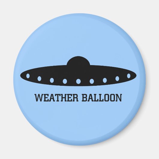 Aimant OVNI de ballon météorologique (Devant)