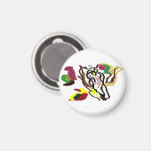 Aimant Owl autumn oil (Recto/Verso)