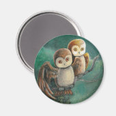 Aimant Owl Friends Owl Art (Recto/Verso)