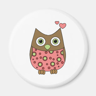 Aimant Owl WIth Love