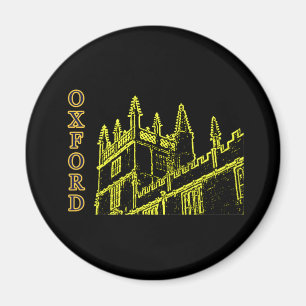 Aimant Oxford Angleterre 1986 jaunes de construction de s